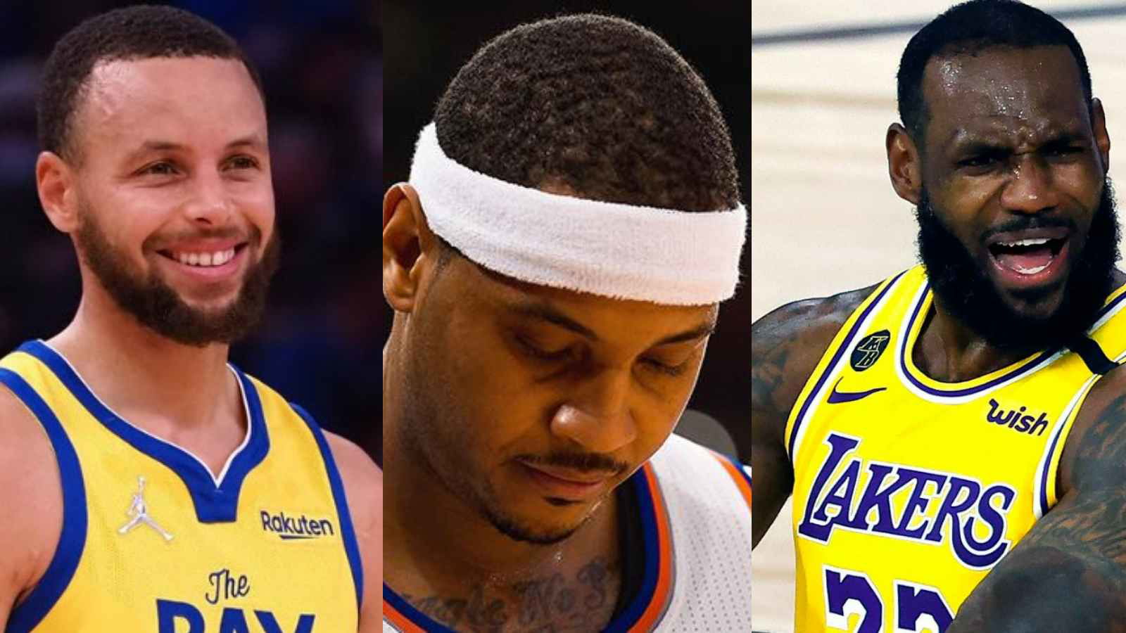 “That’s right! Stephen Curry is no longer in your team” NBA Fans perplexed after Carmelo Anthony lets down LeBron James, Lakers after throwing away win against Clippers