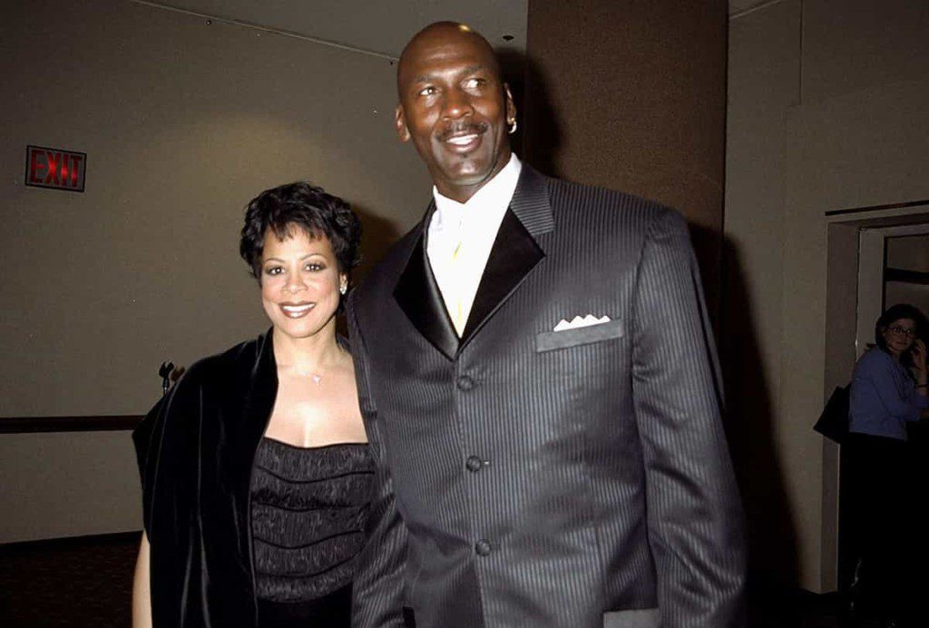 Juanita Vanoy and Michael Jordan