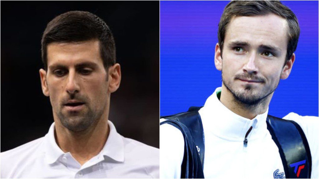 Novak Djokovic and Daniil Medvedev