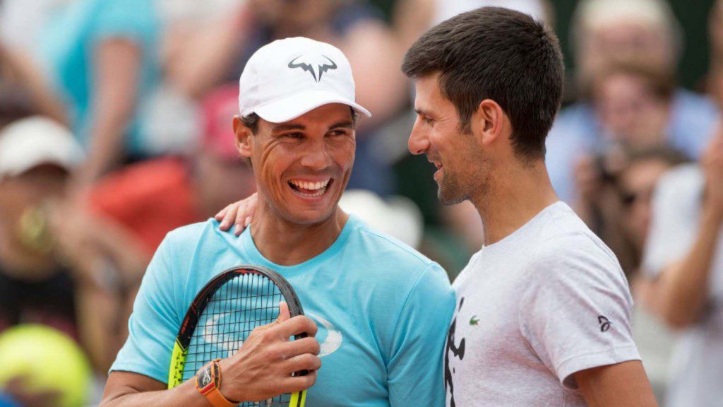 Rafael Nadal and Novak Djokovic