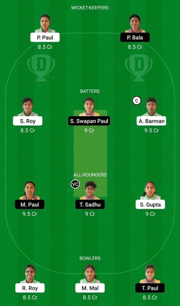TOC-W vs MSC-W, Match No.27, Bengal Women’s T20 Blast 2022, Dream 11 Fantasy Cricket Tips, Playing 11, Pitch Report, and Other Updates 2 Dream 11 Fantasy Team 2 For TOC-W vs MSC-W