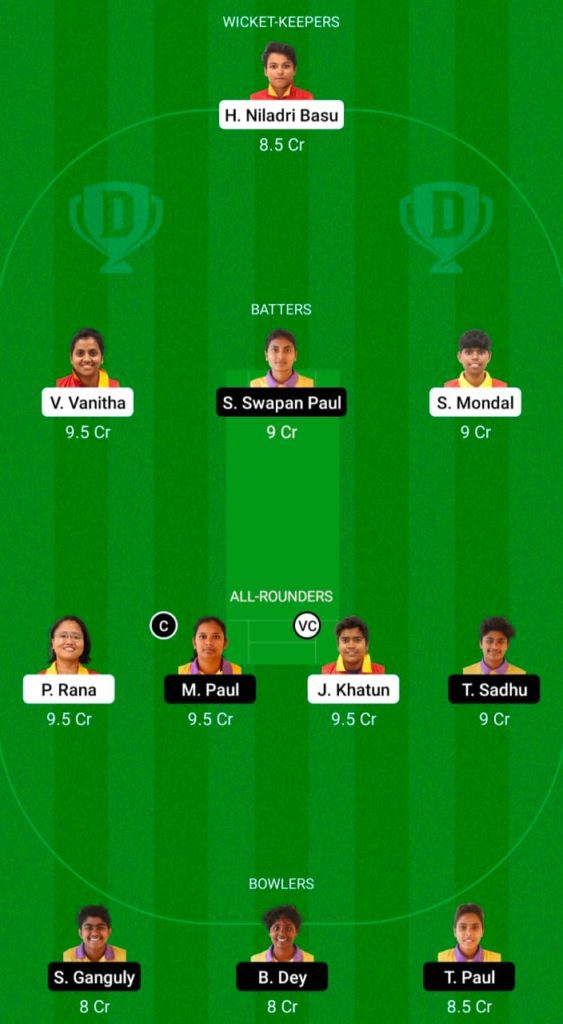 Byju’s Bengal Women's T20 Blast 2022, Match No. 22, ARC-W vs MSC-W Fantasy Cricket Tips, Playing 11, Pitch Report, and Other Updates 1 Dream 11 Fantasy Team 1 For ARC-W vs MSC-W