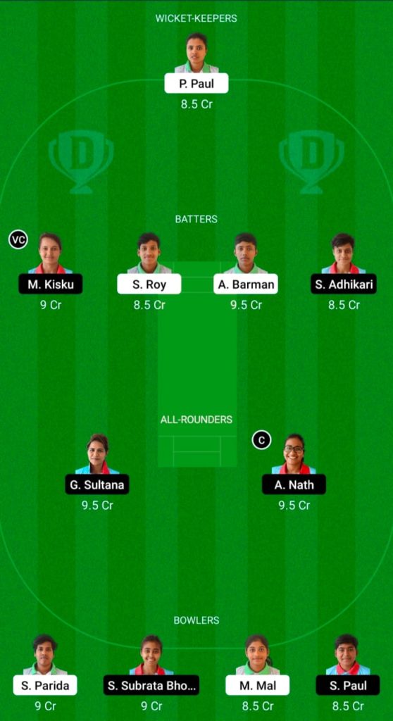 Dream 11 Fantasy Team 1 For TOC-W vs KAC-W