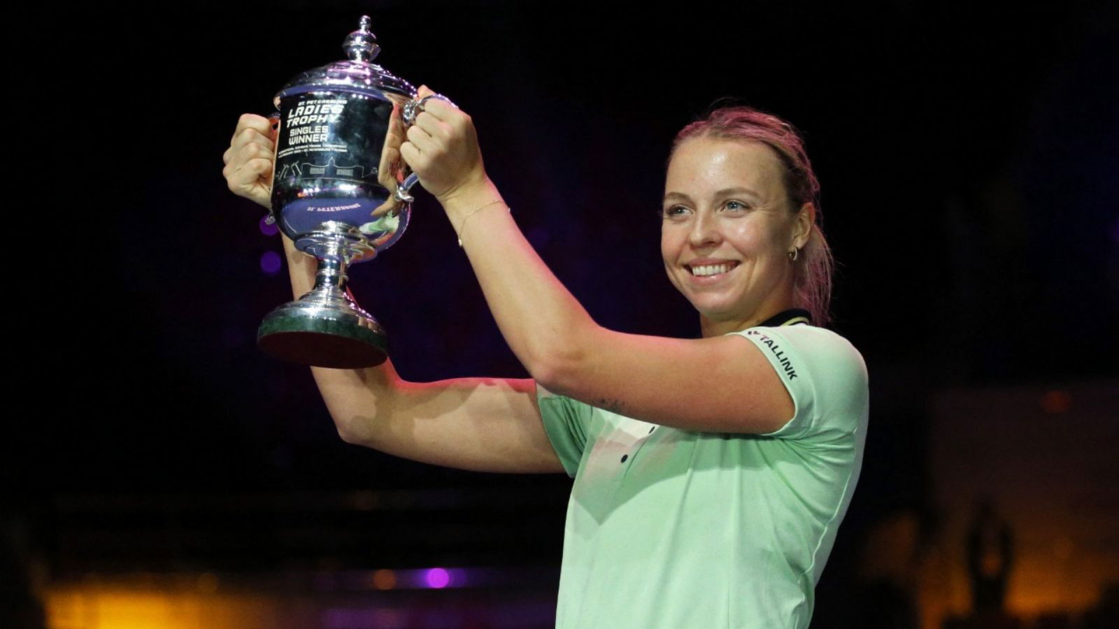 Anett Kontaveit downs top seed Maria Sakkari to win the St. Petersburg Ladies trophy