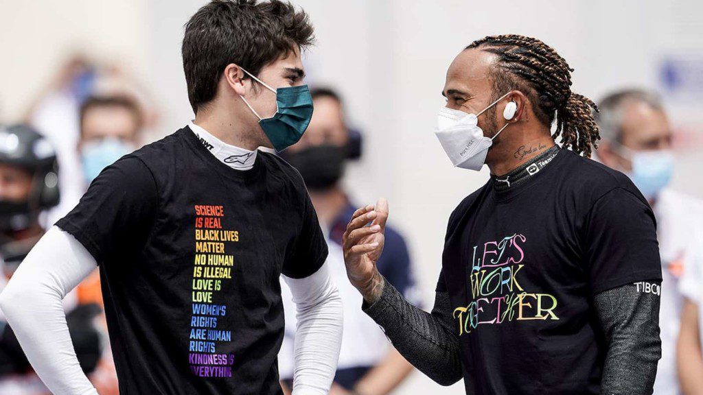 Lance Stroll, Lewis Hamilton