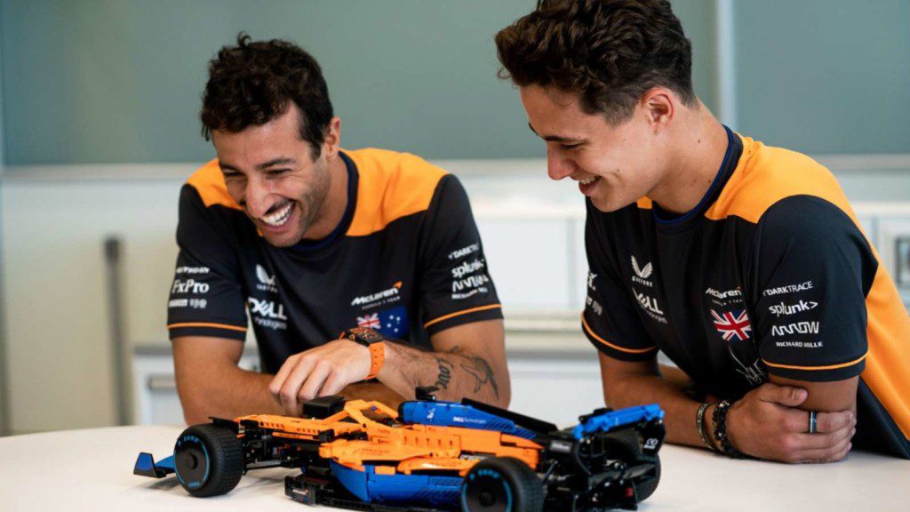 McLaren drivers daniel Ricciardo and Lando Norris