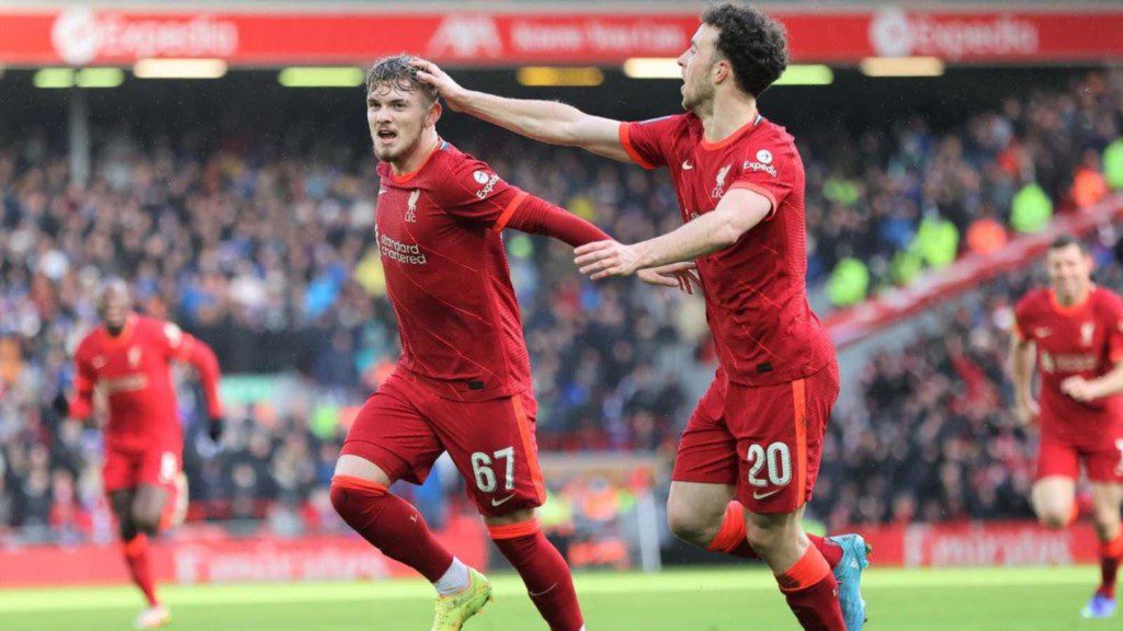 Elliot celebrates after scoring