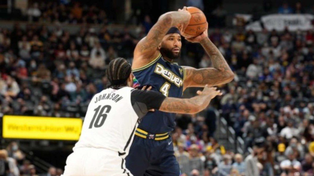 DeMarcus Cousins in action against the Nets