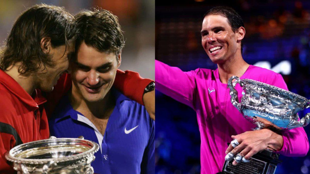 Rafael Nadal and Roger Federer