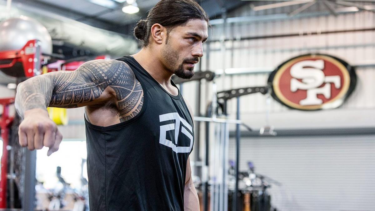 “He’s just a supporting player” Universal Champion Roman Reigns has some tough words for Brock Lesnar as he works out in the gym ahead of Wrestlemania 38