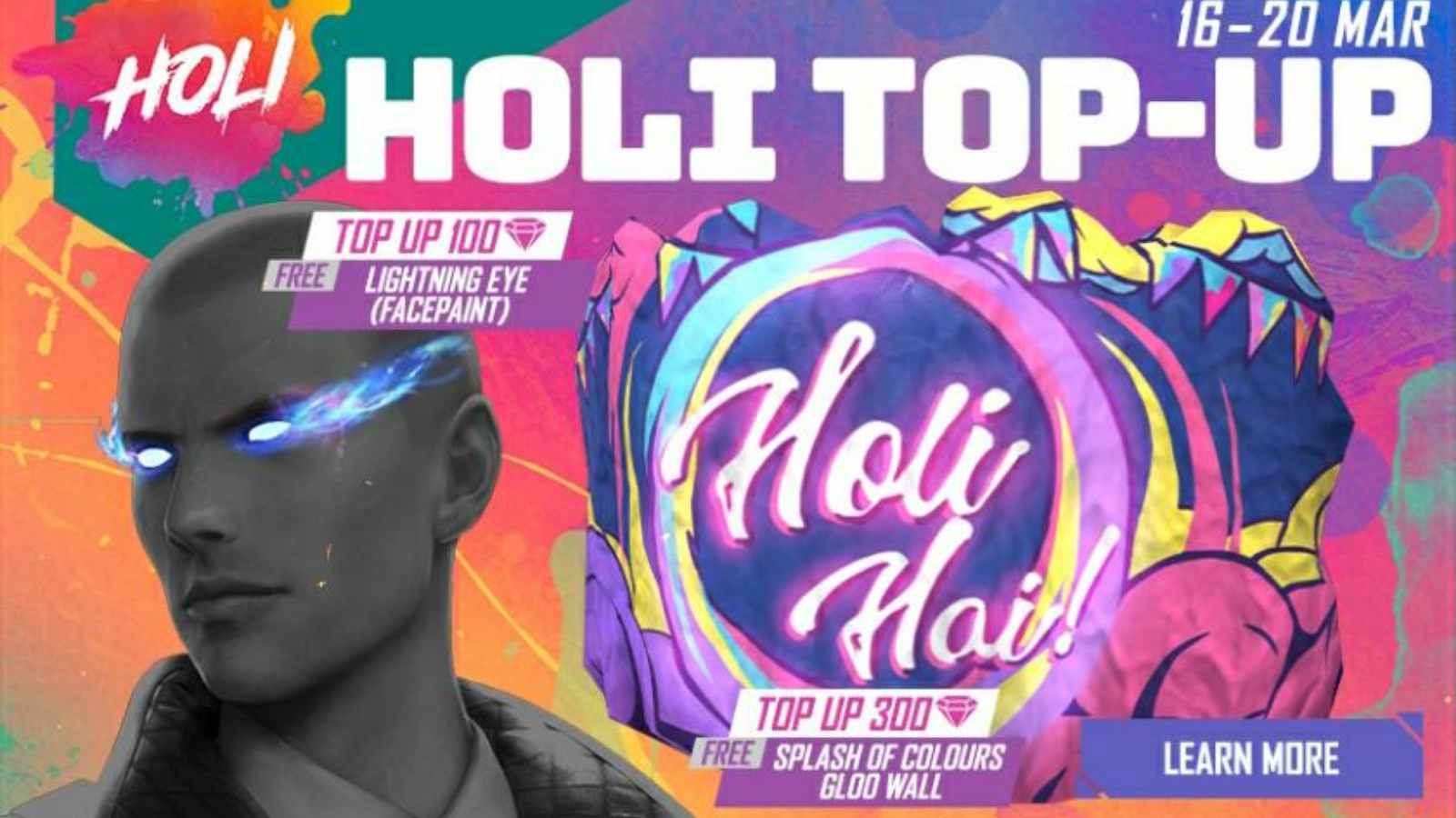 How To Get Splash Of Colours Gloo Wall For Free In Free Fire MAX?