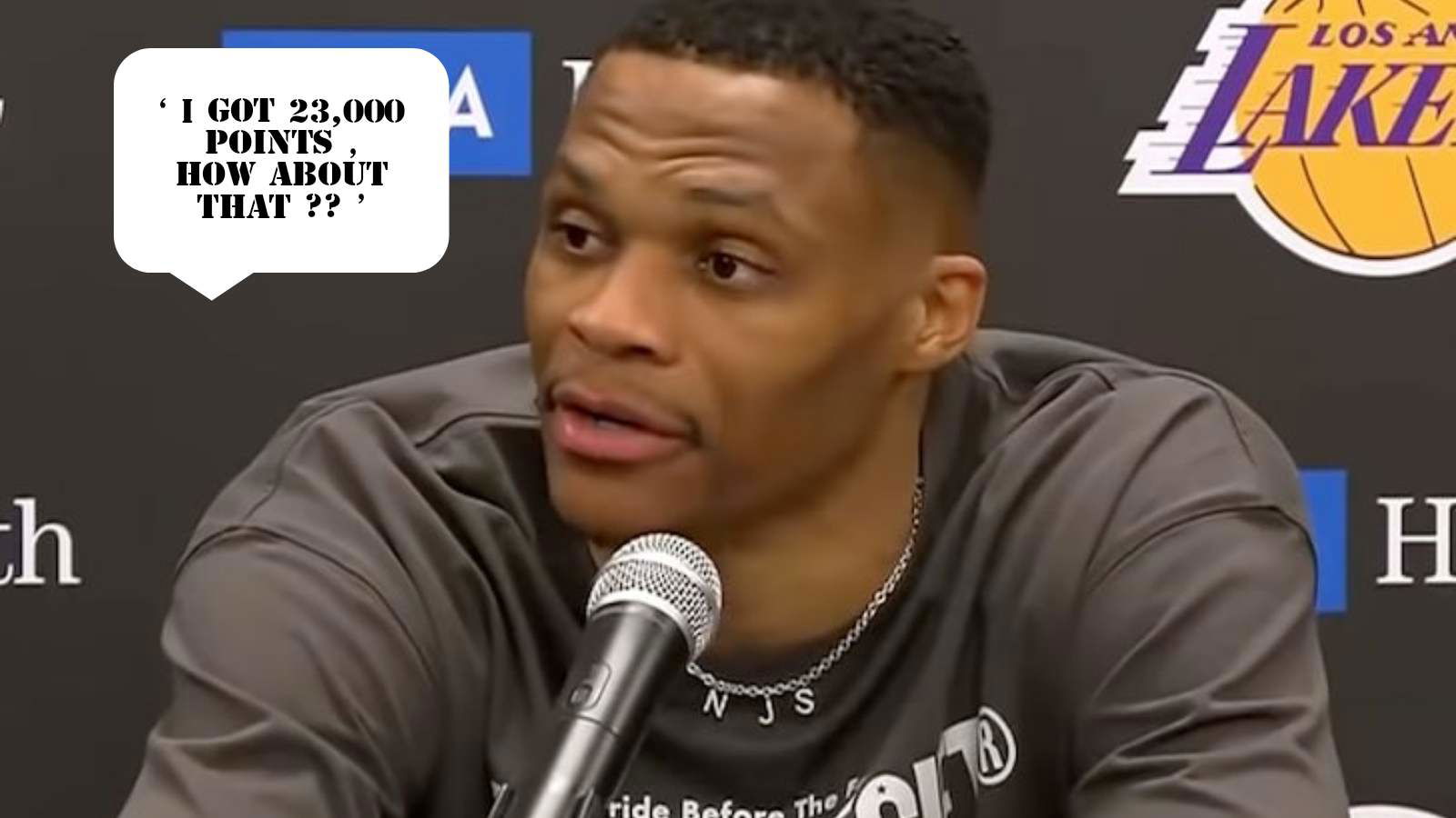 “I got 23,000 points; How about that?” Russell Westbrook’s cold response on being asked about his clutch game-tying shot against Raptors