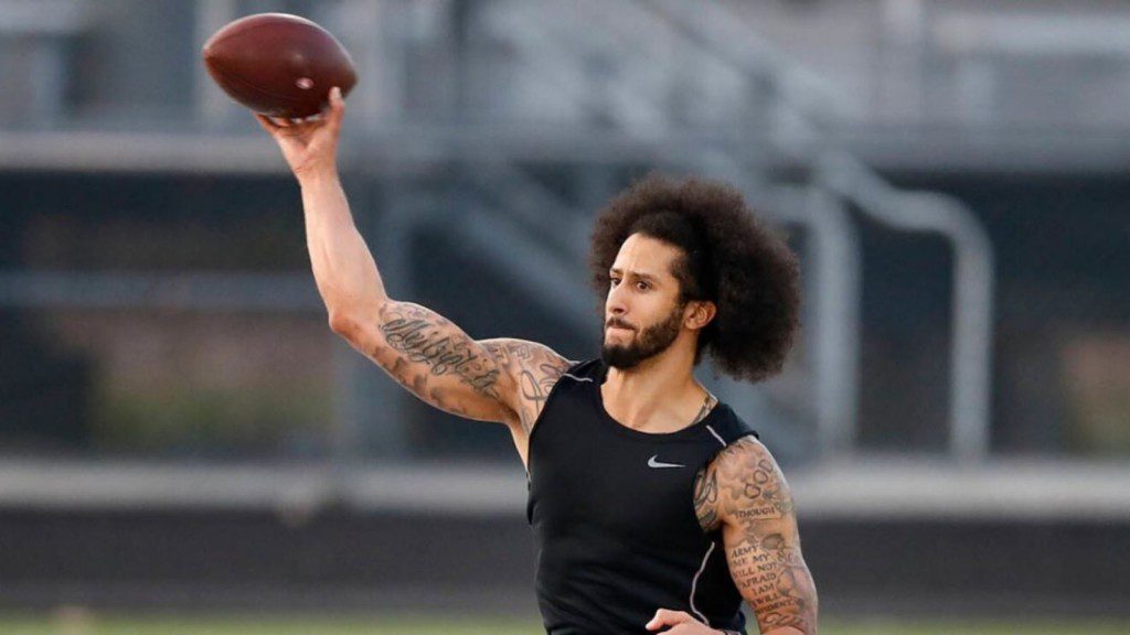 Colin Kaepernick training