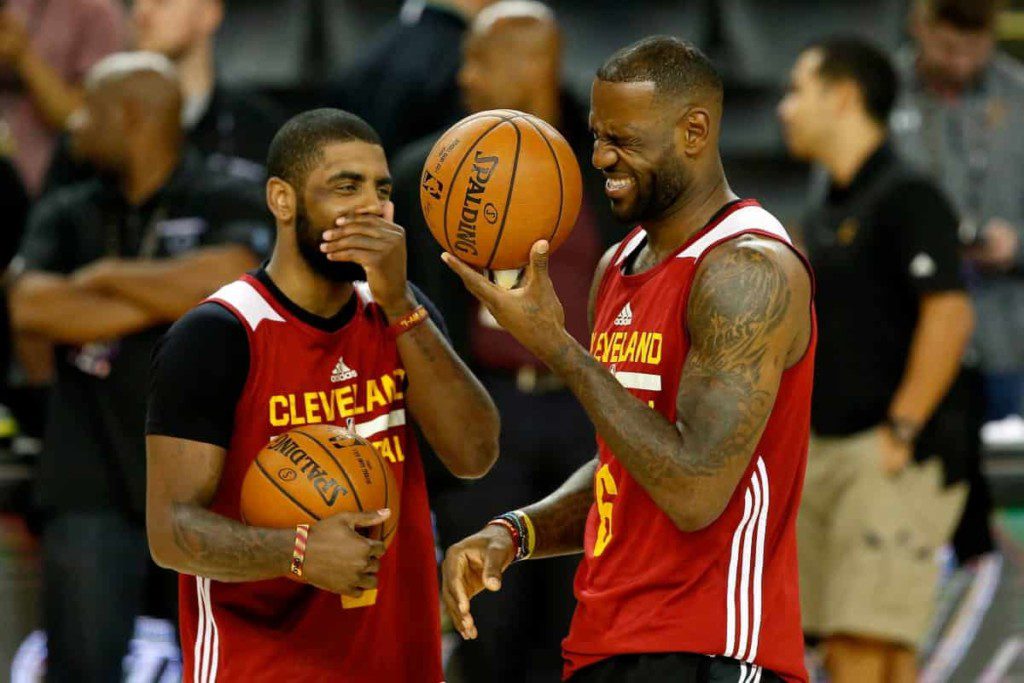 Kyrie Irving and LeBron James