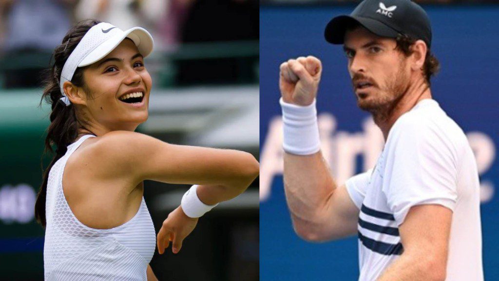Emma Raducanu and Andy Murray