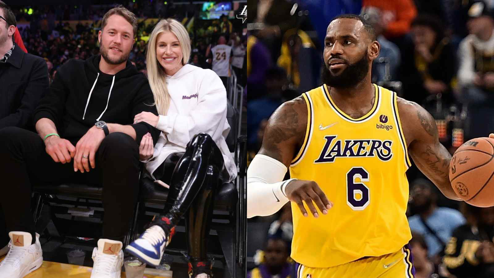 “The fact that the King took a second and even said anything to me, was very classy” Matthew Stafford’s wife Kelly admits to being in awe of LeBron James