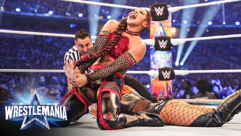 Bianca Belair at Wrestlemania 38