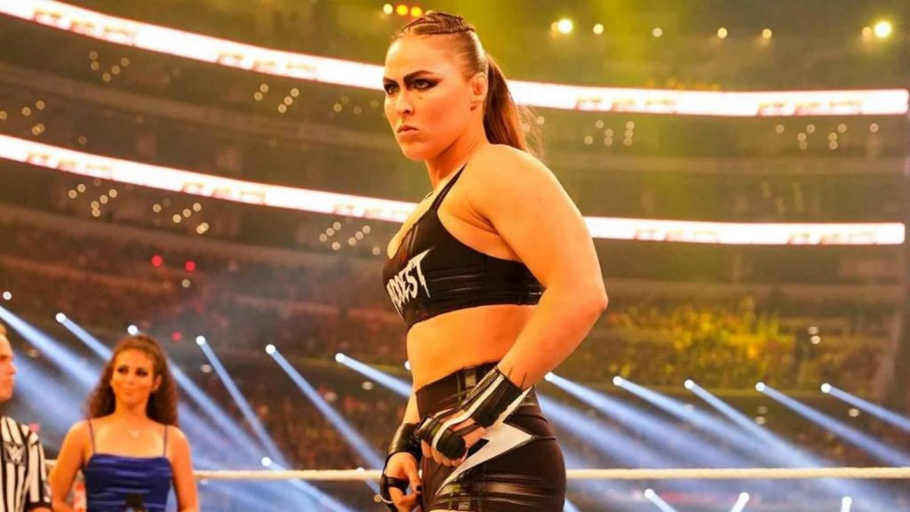 "More nervous for promos than matches"; Ronda Rousey opens up about her fear from cutting promos 1 CC Express 20220418 2034020
