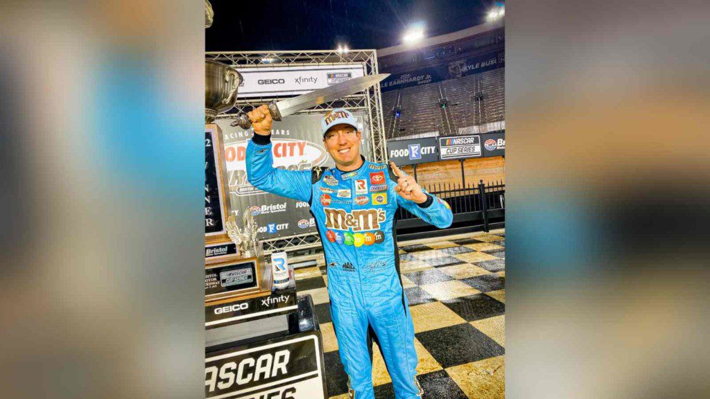‘We backed into that one,’ Kyle Busch steals the win at Bristol as race leaders Tyler Reddick and Chase Briscoe crash out 1 Kyle Busch