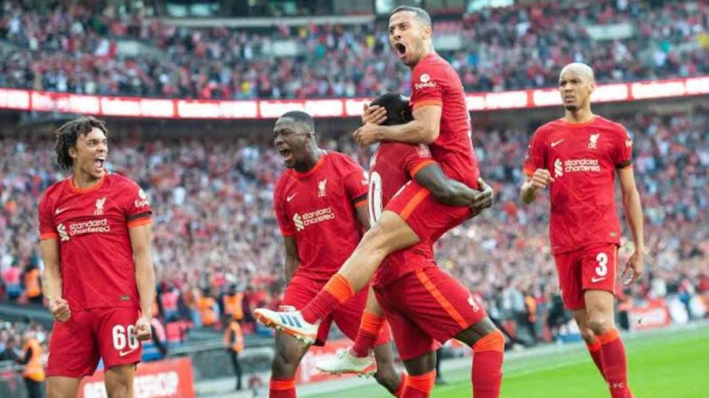 “I think we have the team to win the quadruple this season"- Sadio Mane confident of creating history with Liverpool after knocking out Manchester City from the FA Cup semi-finals 1 CC Express 20220417 1758400