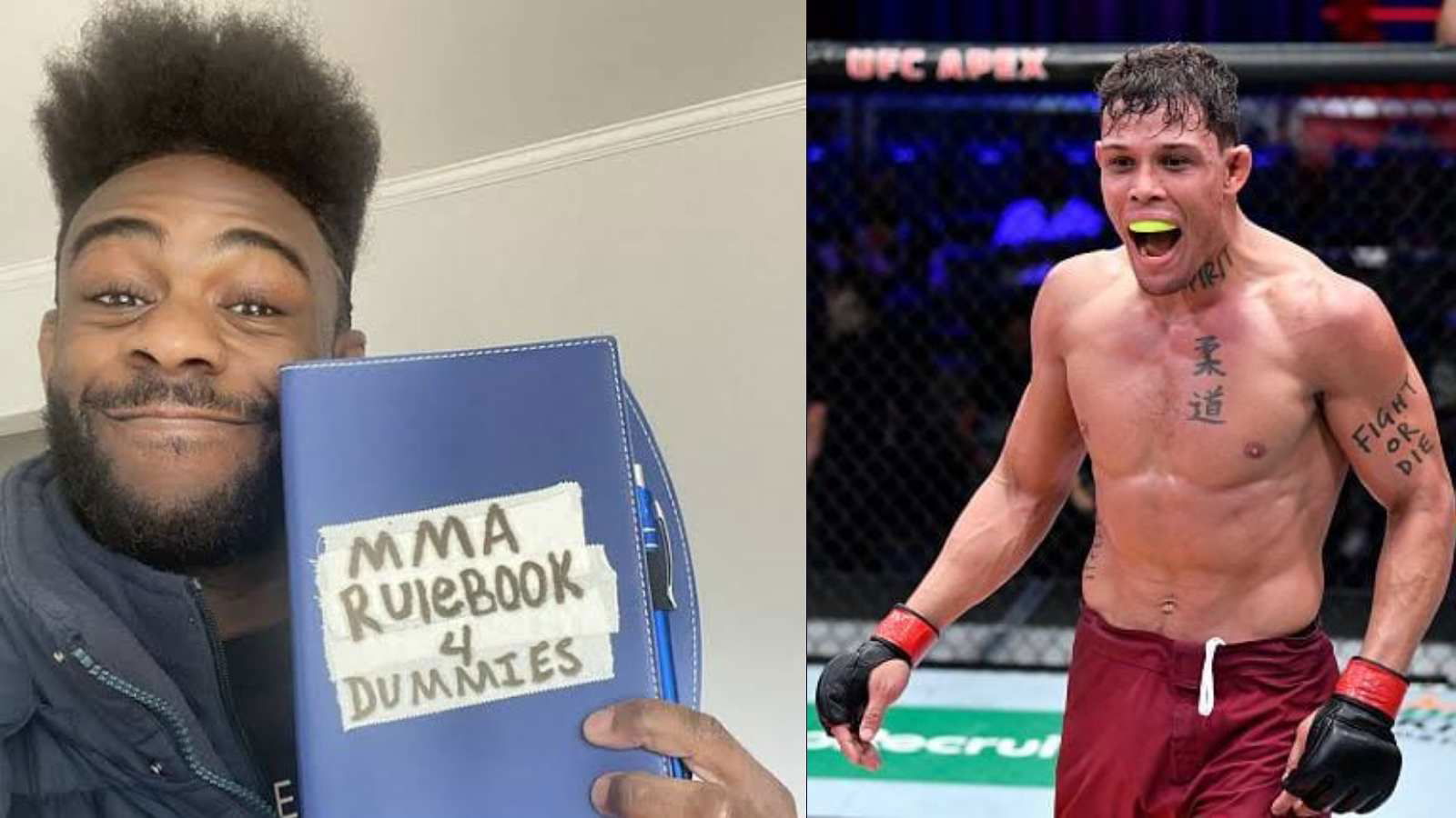 Aljamain Sterling pokes fun at Caio Borralho’s illegal knee at UFC Vegas 51