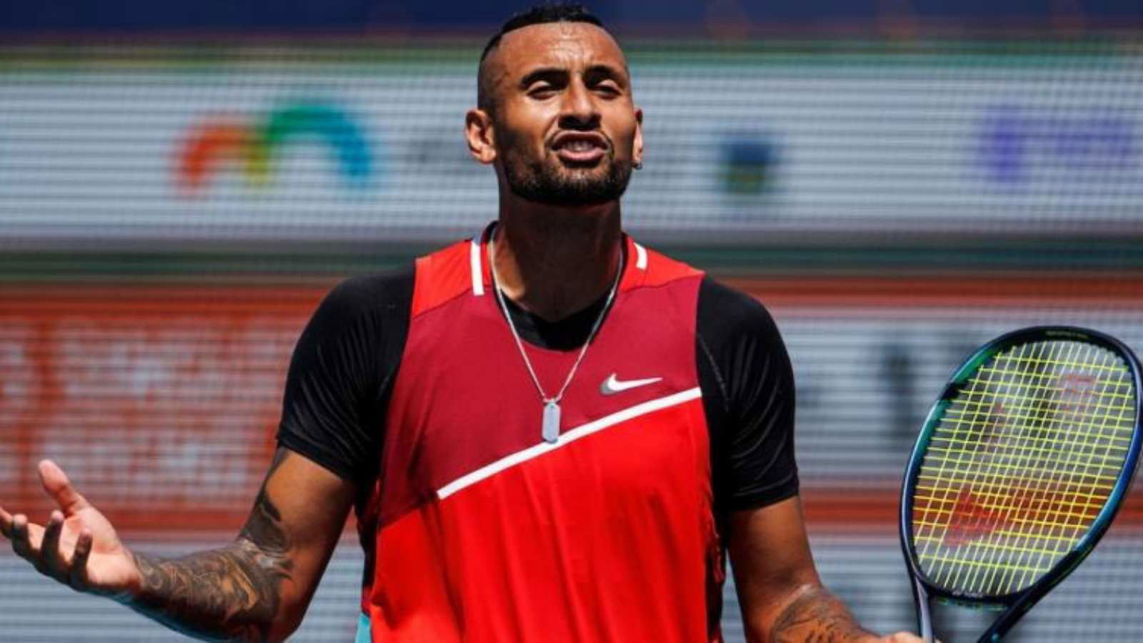 Watch: “It’s f***ing out, it’s an absolute joke” Nick Kyrgios launches into an explosive rant in yet another on-court meltdown in Houston