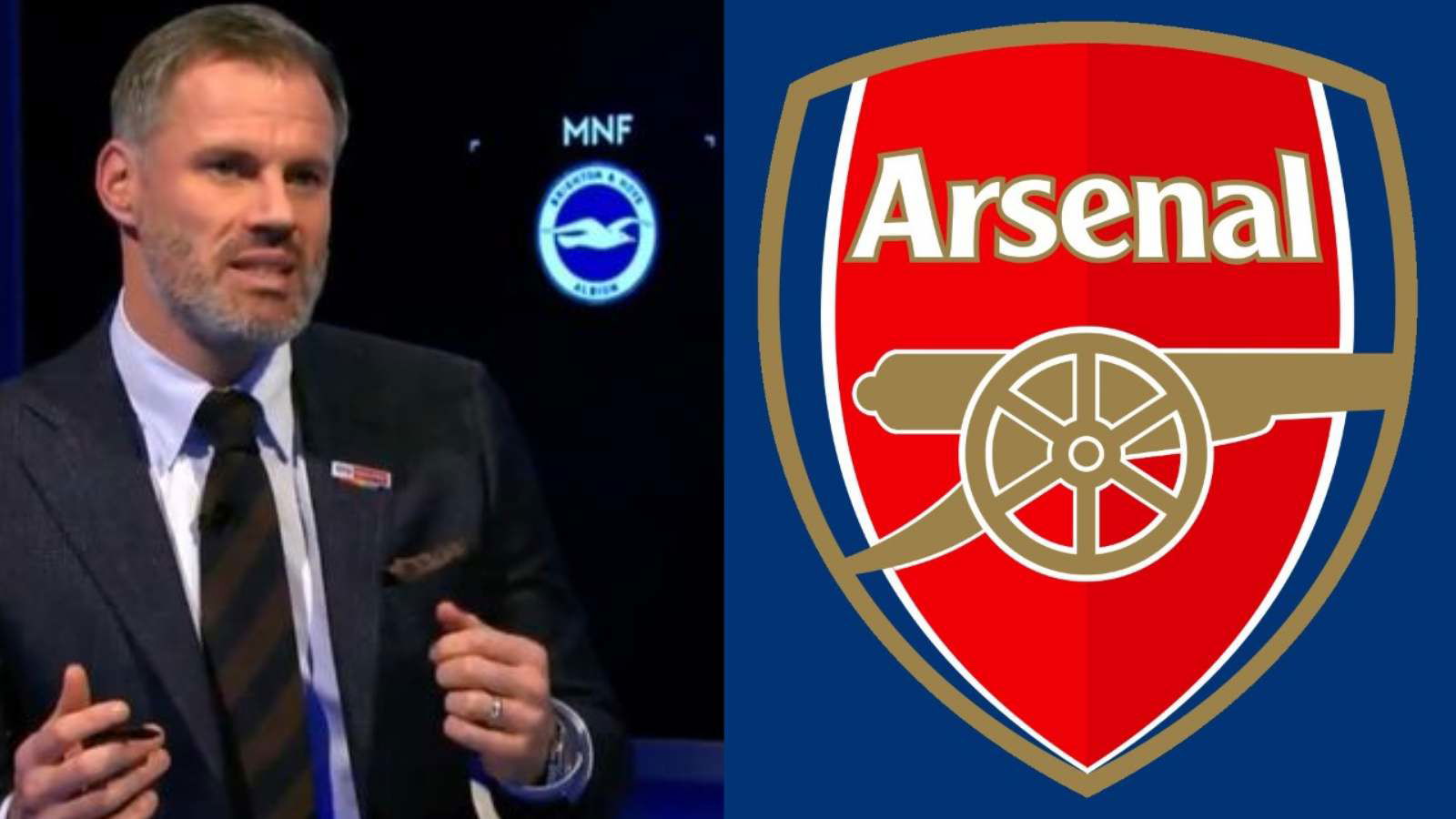 Jamie Carragher believes Arsenal is still in a “better position than Tottenham and Manchester United” in the Premier League despite a loss against Crystal Palace, advises them not to panic under pressure