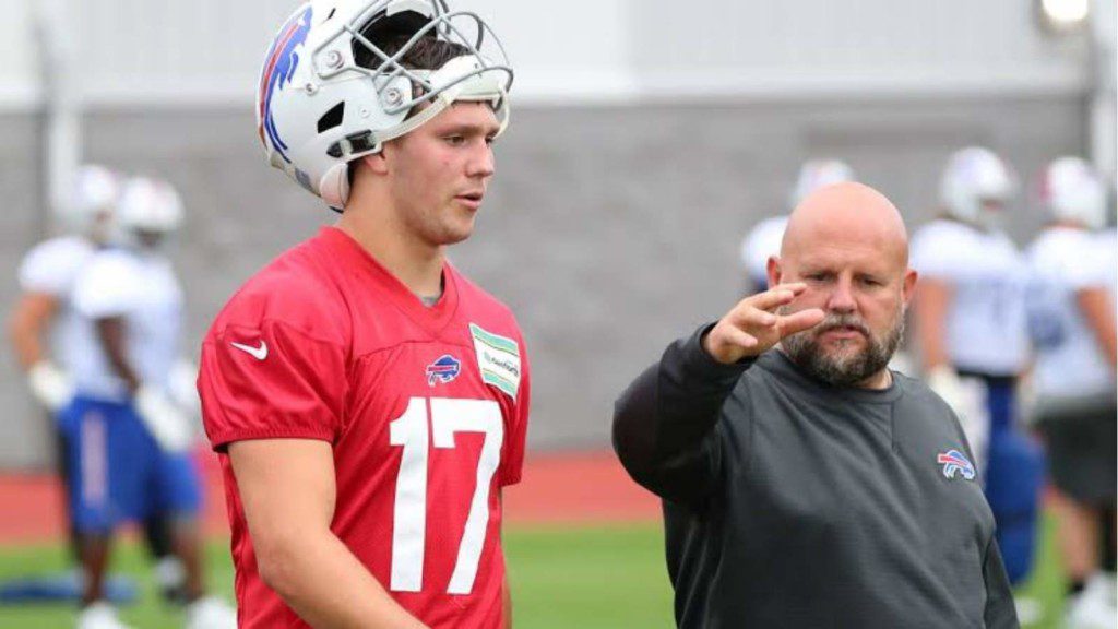 "It’ll be good to have an offseason that’s normal" - Brian Daboll says he's bored of talking to players through computer screens 2 Josh Allen and Brian Daboll