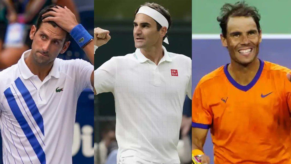 Novak Djokovic, Roger Federer and Rafael Nadal