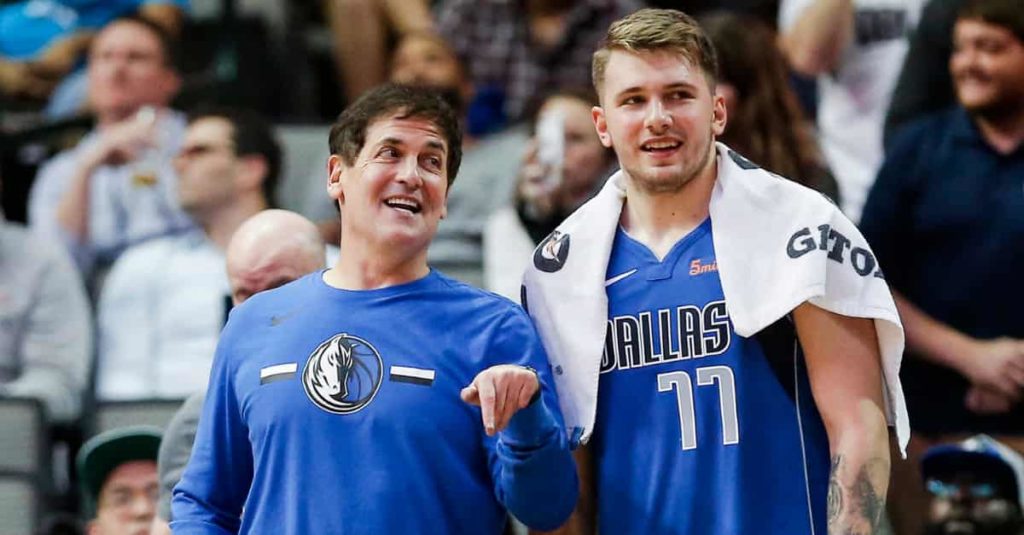 Mark Cuban and Luka Doncic