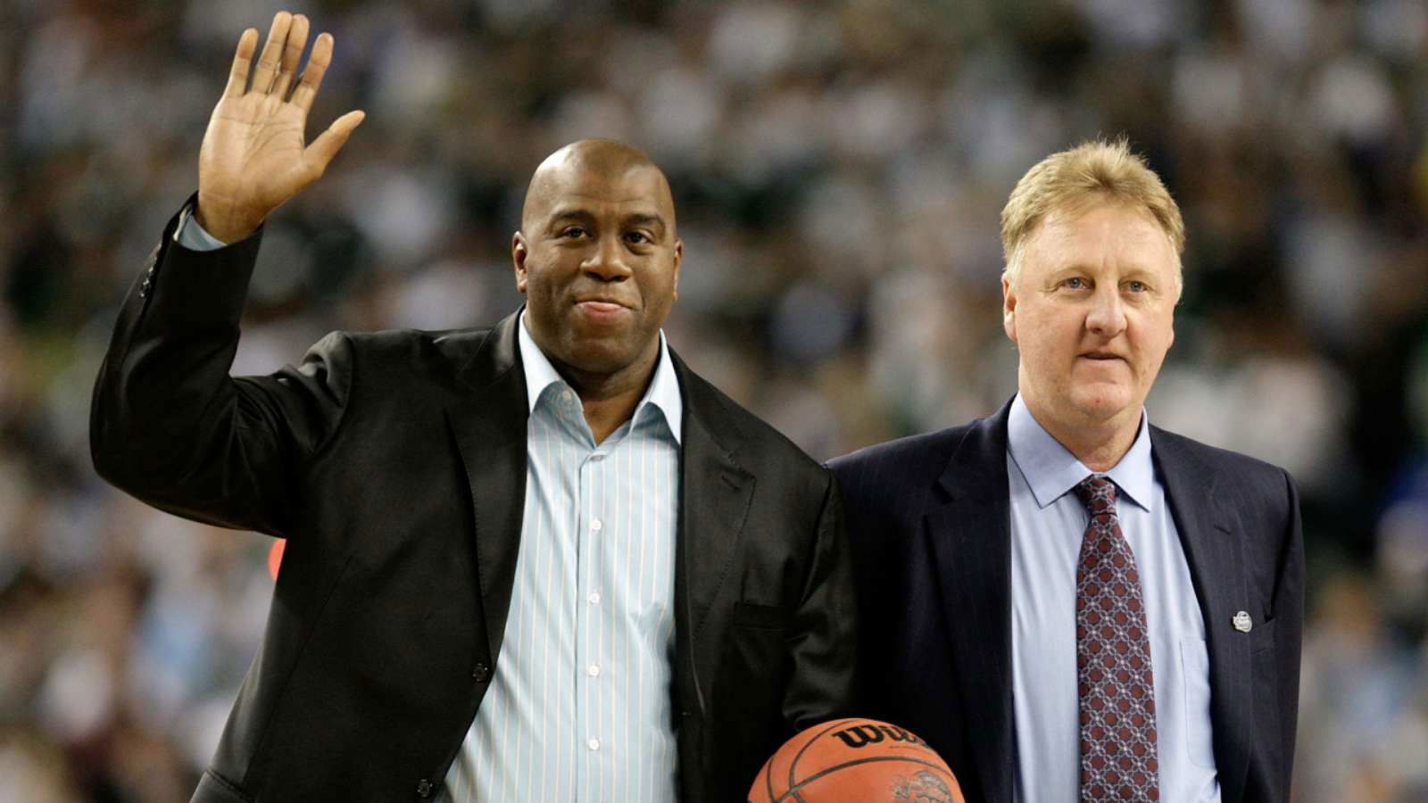 “I’m not gonna let this guy upstage me” Magic Johnson reflects on playing with Larry Bird on the same team