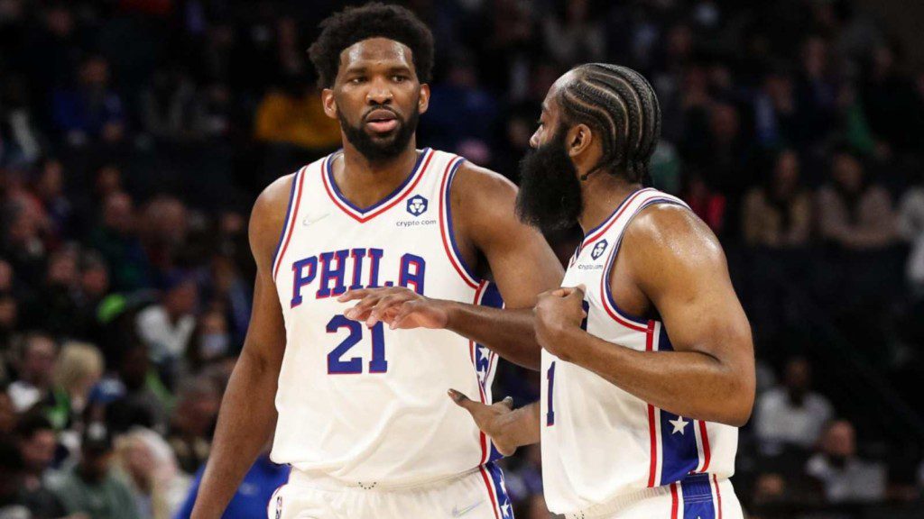 James Harden and Joel Embiid at Philadelphia 76ers