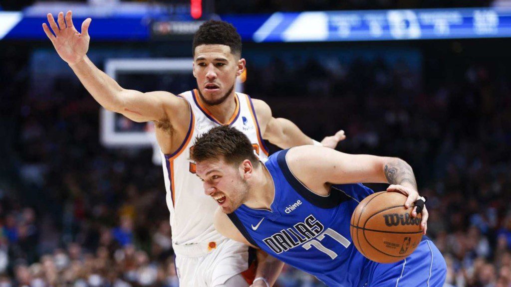 Devin Booker and Luka Doncic