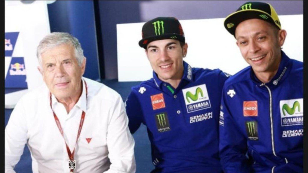 Jorge Lorenzo, Valentino Rossi and Giacomo Agostini