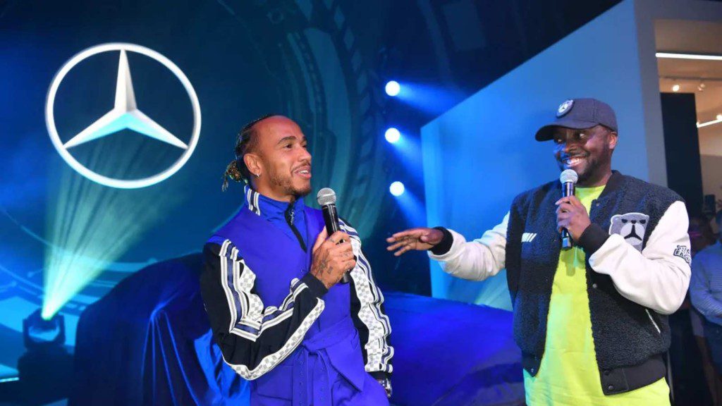 Lewis Hamilton and Will.i.am