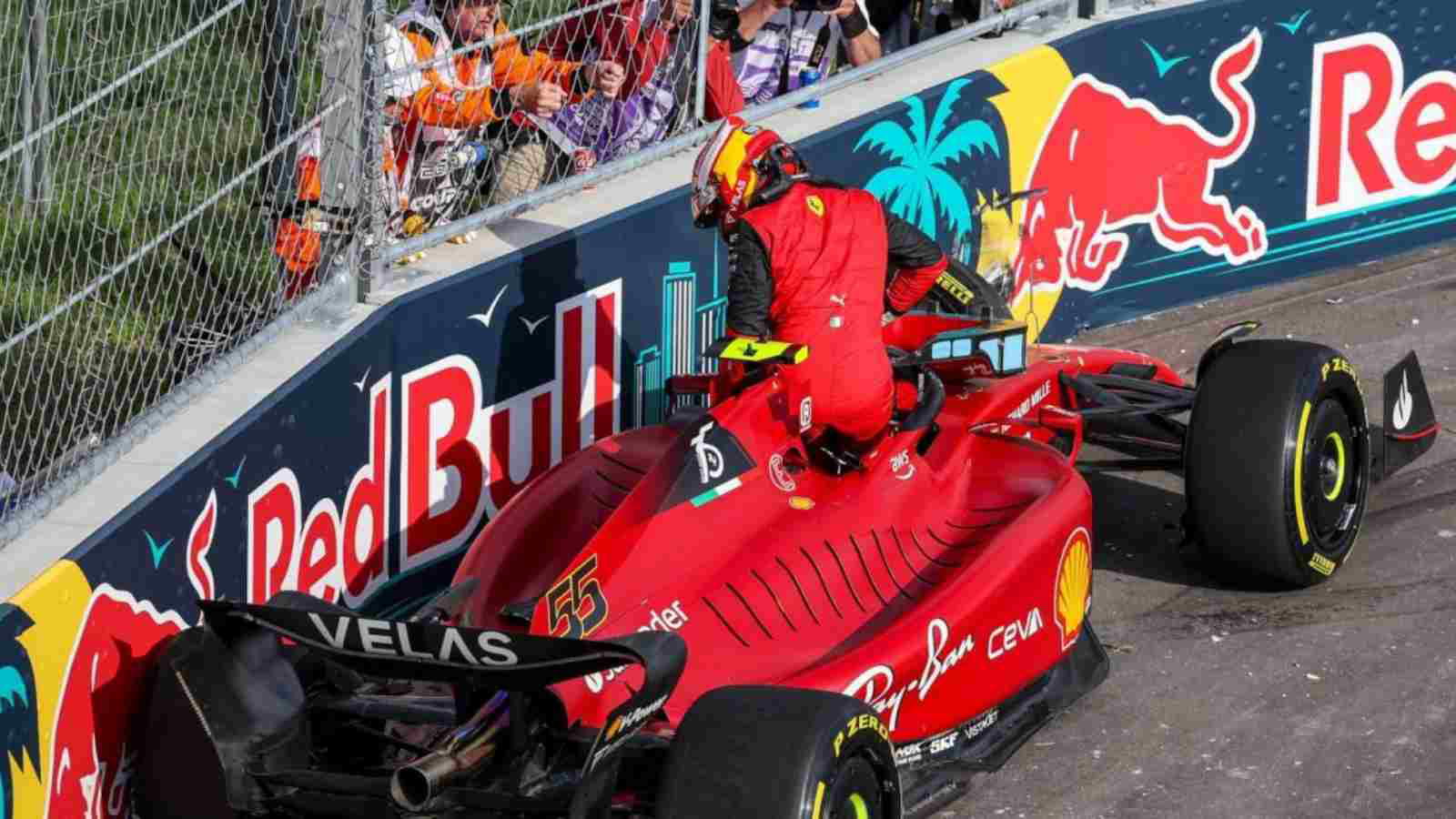 “Still things are out of my control and surprising me,” Carlos Sainz “not happy” after Miami crash
