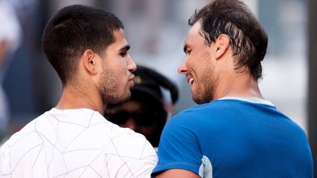 Carlos Alcaraz and Rafael Nadal