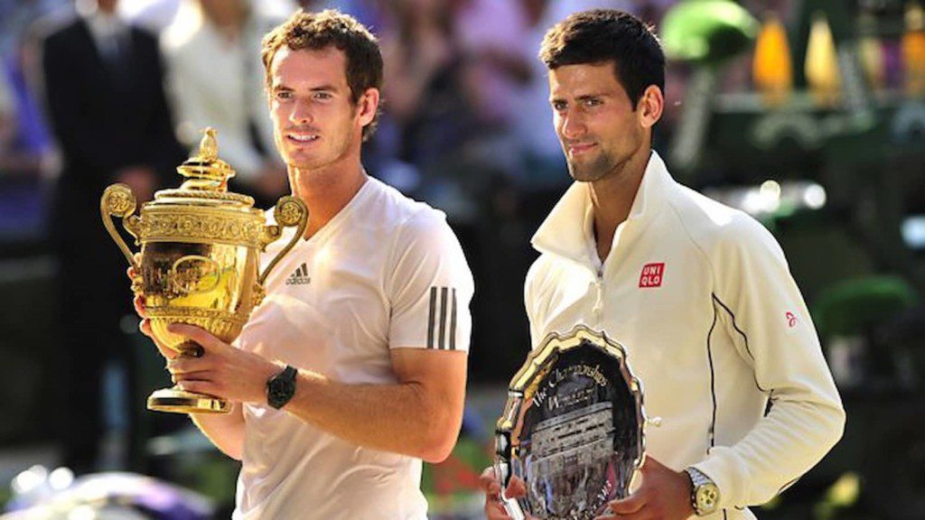 Andy Murray and Novak Djokovic