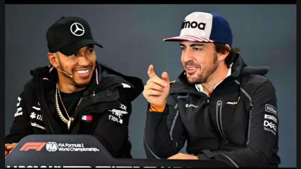 Fernando Alonso and Lewis Hamilton