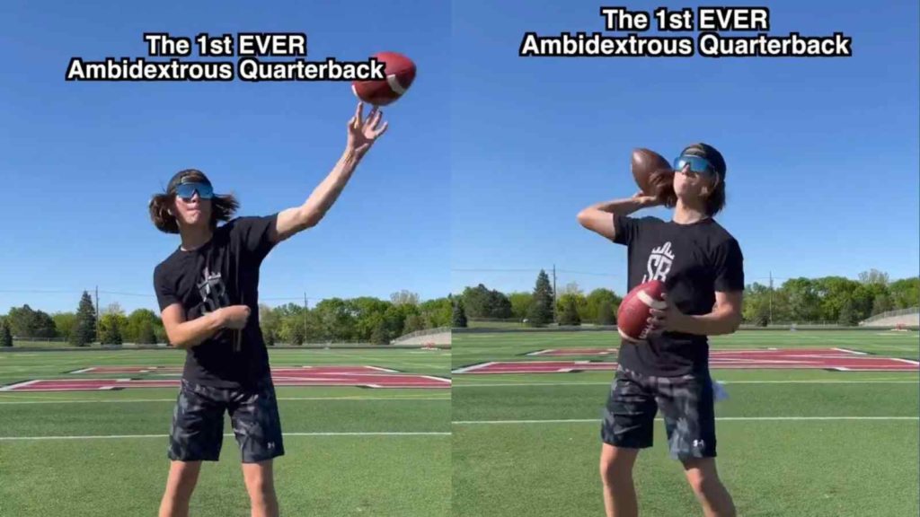 "Ambidextrous QB": Twitter goes bonkers after Lamar Jackson showers praise on "one of a kind" high school QB Michael Gow 2 Adobe Express 20220521 0022110