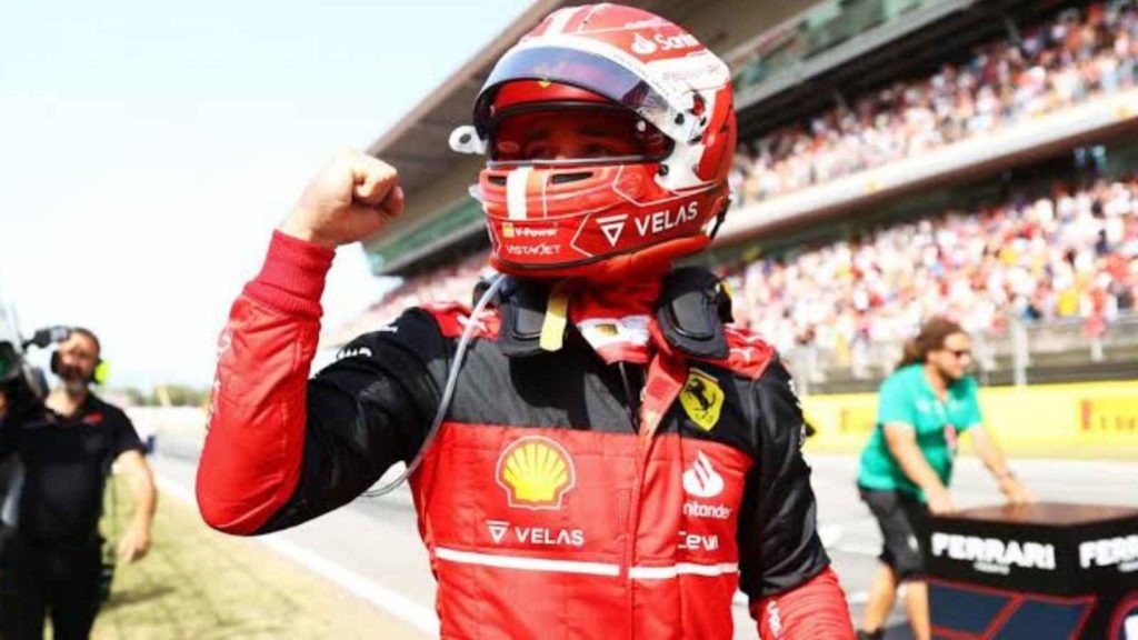 Charles Leclerc after claiming pole position on Saturday