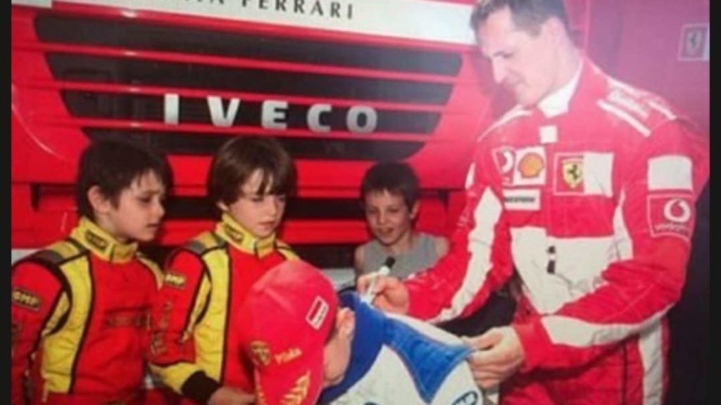"I wanted to get into F1 to become like him," Charles Leclerc dreams of replicating the heroics of Michael Schumacher 1 Michael Schumacher and Charles Leclerc
