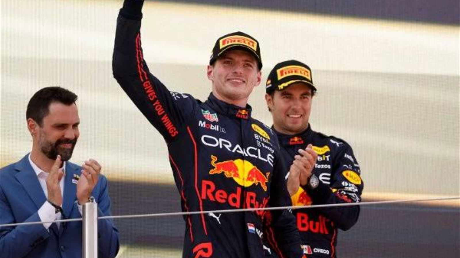 Max Verstappen(on the left) and Sergio Perez(on the right)