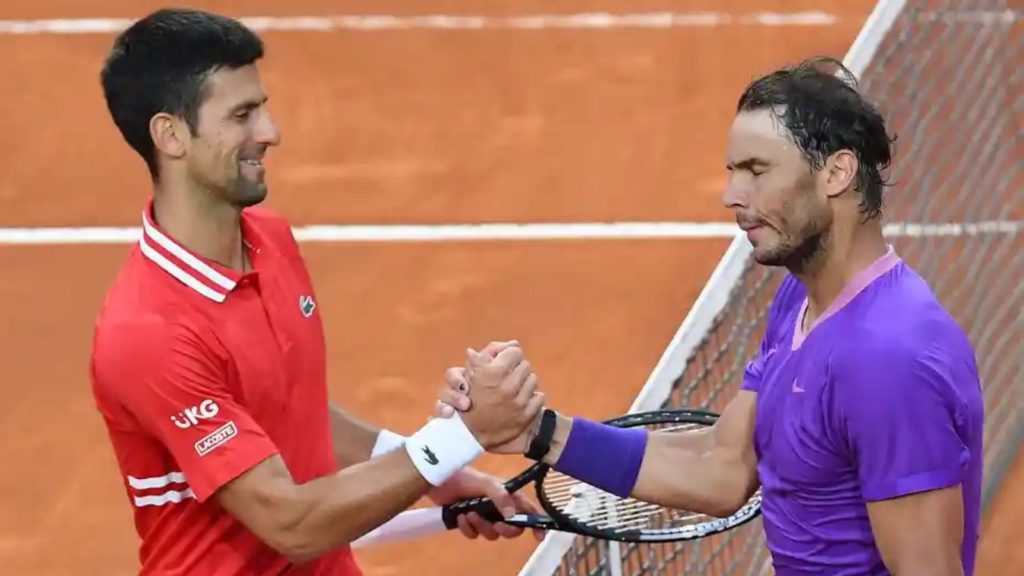 Novak Djokovic and Rafael Nadal