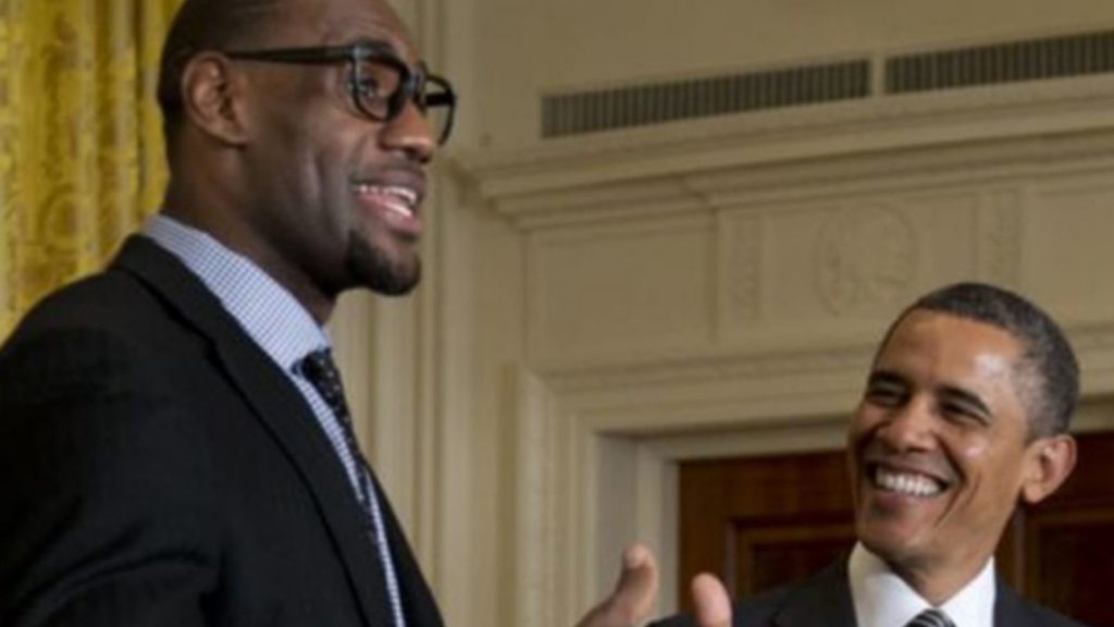 LeBron James and Barack Obama