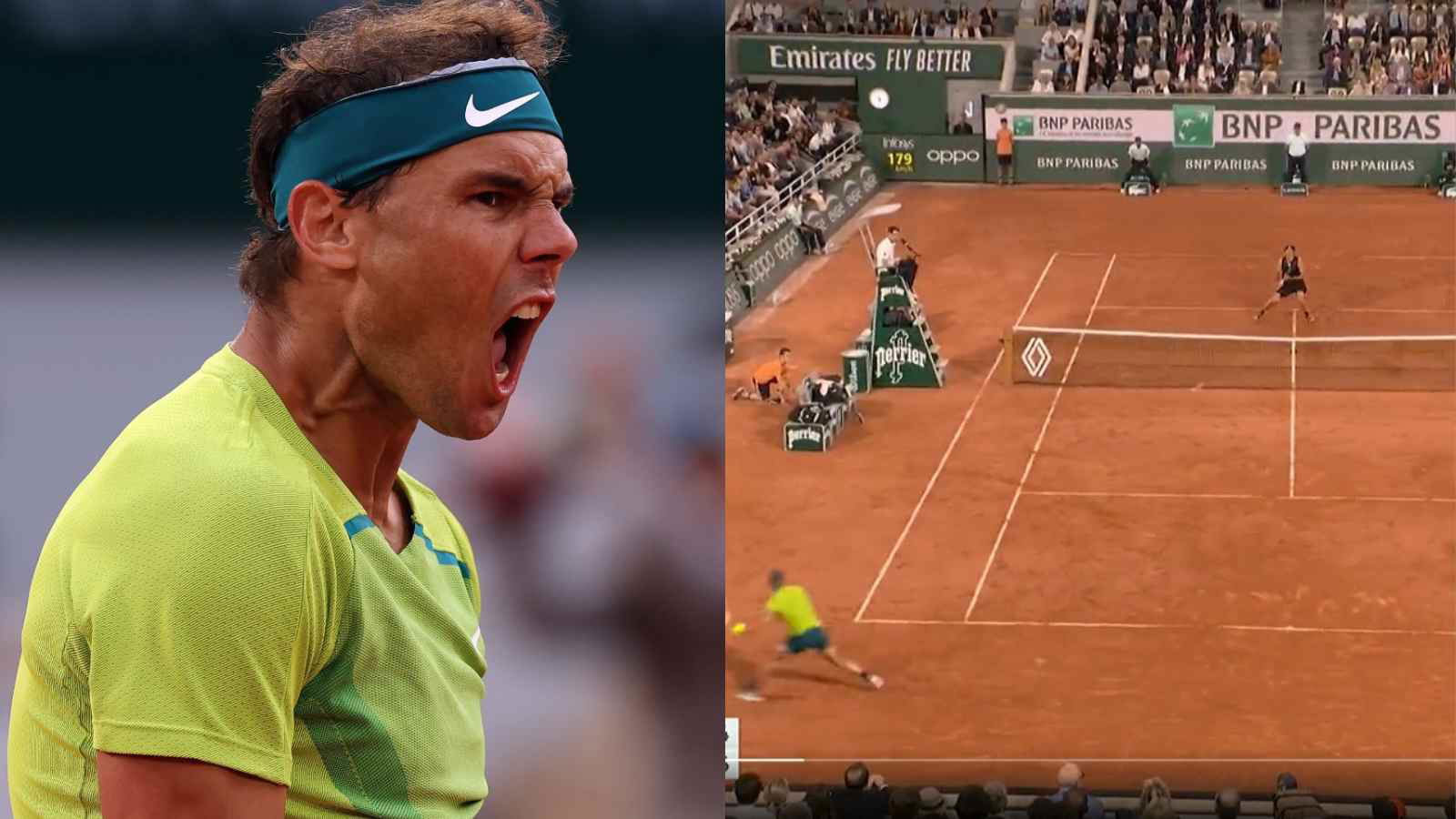 WATCH: “Rafa doing Rafa things” Rafael Nadal hits possibly the ‘shot of the tournament’ to save a set point against Alexander Zverev