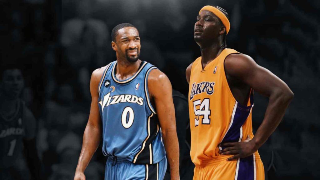 Gilbert Arenas disrespecting Kwame Brown