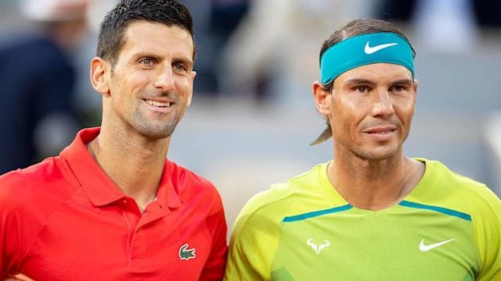 Novak Djokovic and Rafael Nadal