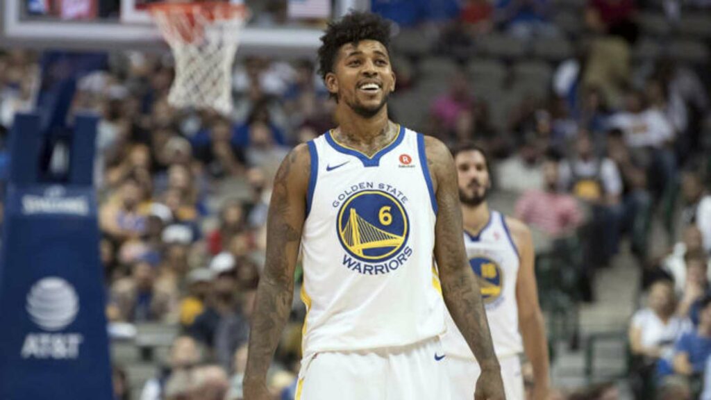 Nick Young with the Warriors in 2018