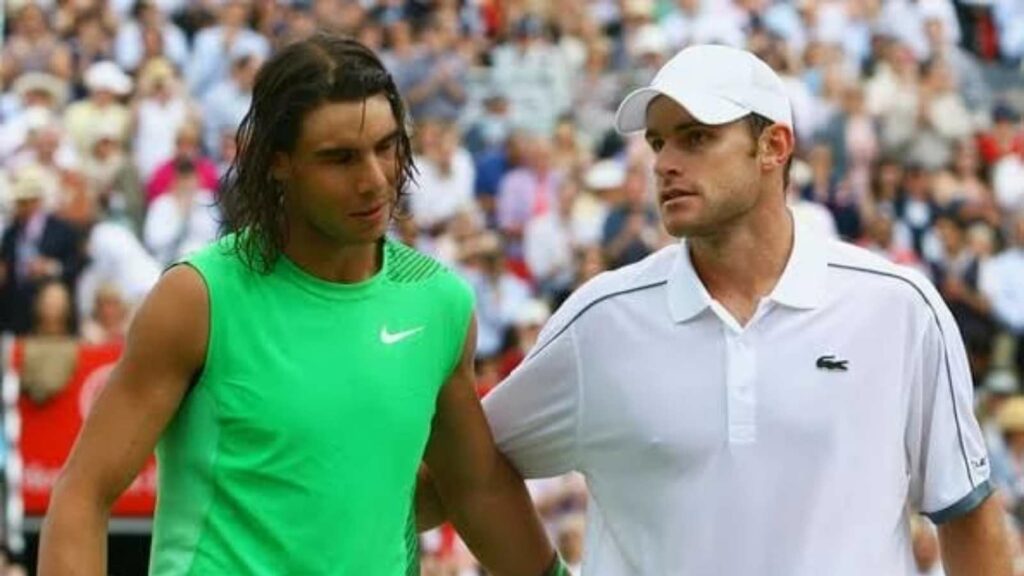 Rafael Nadal and Andy Roddick